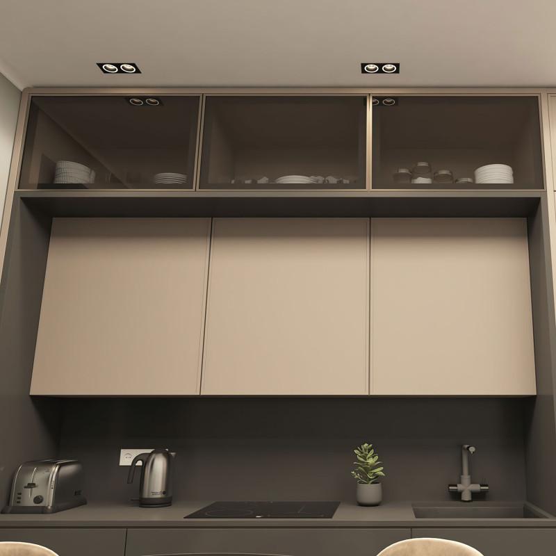  Светильник 15Вт GU10 IP20 LED встраив. алюм. черн. DENKIRS 680428 фото в каталоге от BTSprom.by