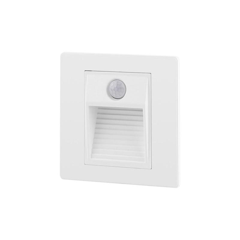  Светильник LED 1Вт 3000К IP20 встраив. в стену с датчиком движения пластик бел. DENKIRS 685993 фото в каталоге от BTSprom.by