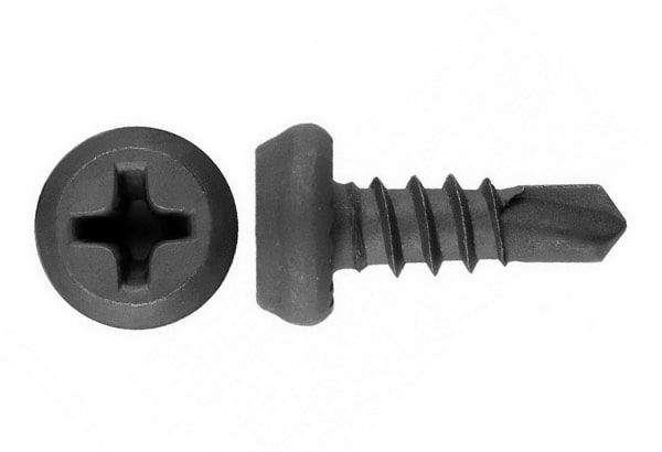 саморез "клоп" 3.5х11 металл-металл фосфатированный шлиц philips №2 сверло (уп.10шт) промрукав pr08.9361 от BTSprom.by