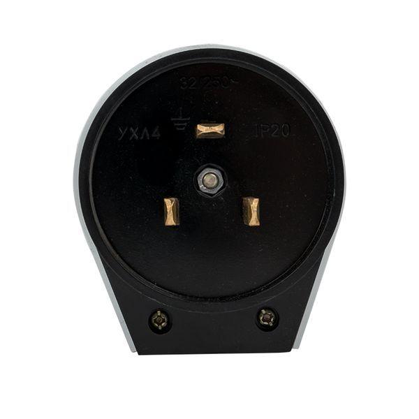  Вилка для разъема РШ-ВШ 32А 2P+PE 250В карболит. черн. EKF AS-250-B-02 фото в каталоге от BTSprom.by