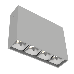 светильник светодиодный dl-box reflect multi 1х4 10вт 4000к 150х40х115 накладной 24град. ral7045 сер. муар диммер dali varton v1-r0-70252-20d20-2001040 от BTSprom.by