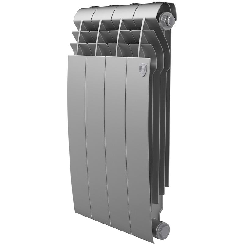 радиатор биметал. biliner 500 /silver satin - 4 секц. royal thermo нс-1176317 от BTSprom.by