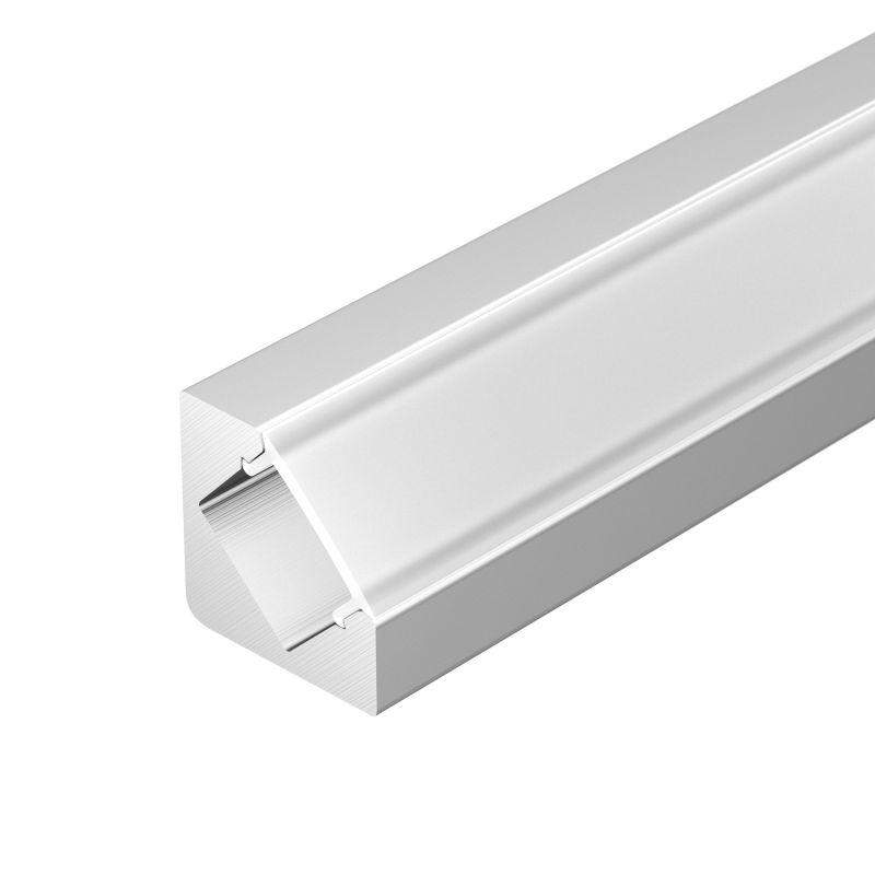 профиль с экраном alu-d45-2000 anod+frost 2м алюминий arlight 018252 от BTSprom.by