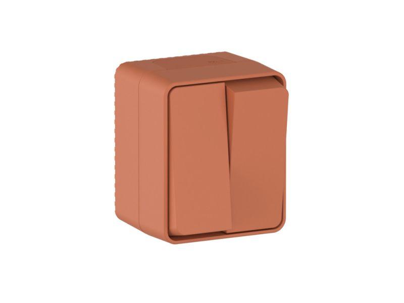  Выключатель 2-кл. ОП AtlasDesign PROFI IP54 10AX терракот. SE ATN547051 фото в каталоге от BTSprom.by