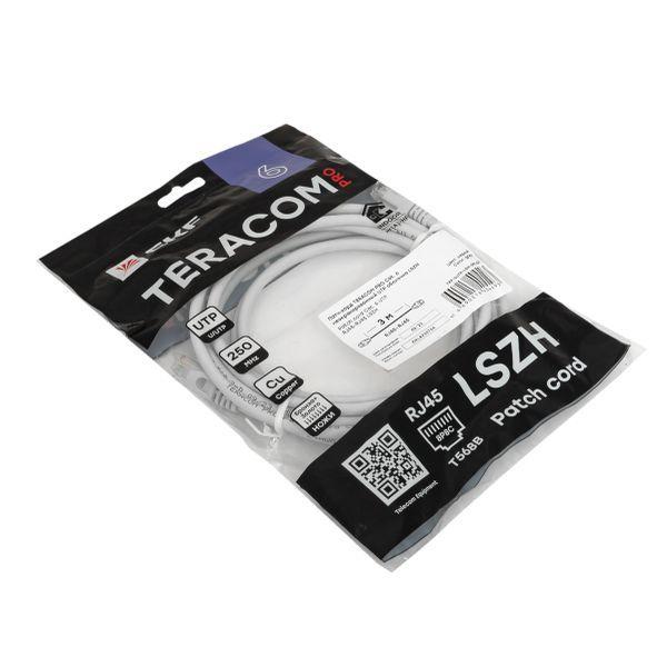  Патч-корд кат.6 UTP экранир. LSZH сер. 3.0м TERACOM PRO EKF TRP-6UTP-LSH-3M-GY фото в каталоге от BTSprom.by