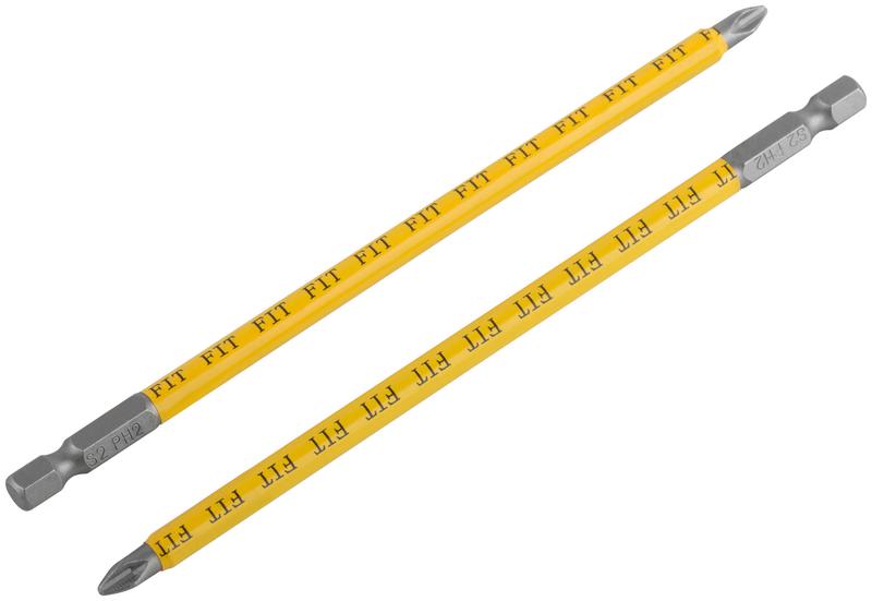  Набор бит кованые сталь S2 односторонние 150мм PH2 профи блистер (уп.2шт) FIT 57510 фото в каталоге от BTSprom.by