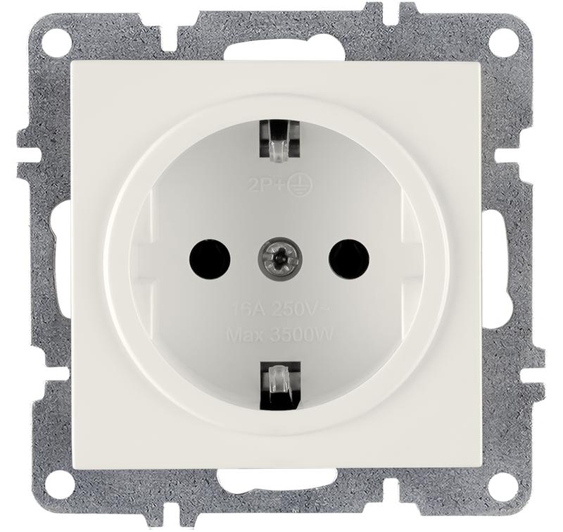 розетка 1-м с заземл. механизм lavin/karen бел. arvia 50 01 1000 217 от BTSprom.by