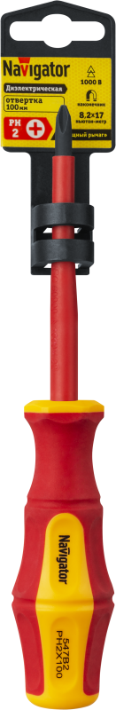  Отвертка диэлектрическая 93 423 NHT-Otd03-PH2-100 Navigator 93423 фото в каталоге от BTSprom.by