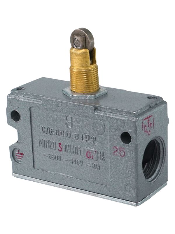 микропереключатель мп 1203 ухл3 исп.01 ip40 толкатель с продольным расположением ролика комбинир. винт электротехник et008091 от BTSprom.by