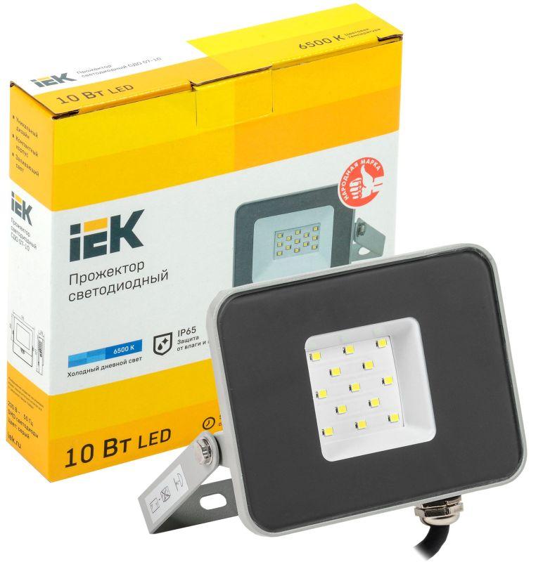  Прожектор светодиодный СДО 07-10 10Вт 6500К IP65 сер. IEK LPDO701-10-K03 фото в каталоге от BTSprom.by