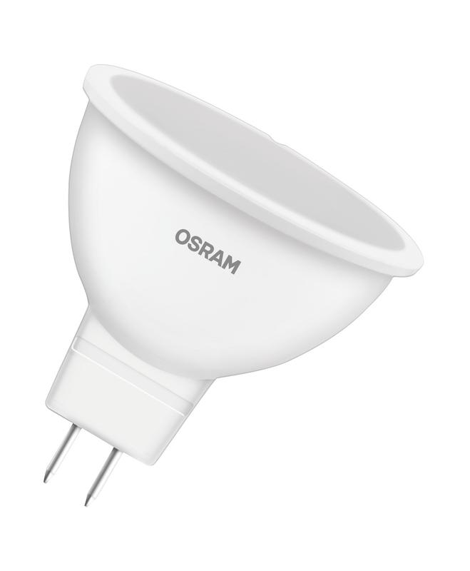 лампа светодиодная led star mr16 60110 6.5w/830 230v gu5.3 6.5вт матовая 3000к тепл. бел. gu5.3 mr16 500лм 220-240в пластик. (замена 60вт) osram 4058075480551 от BTSprom.by