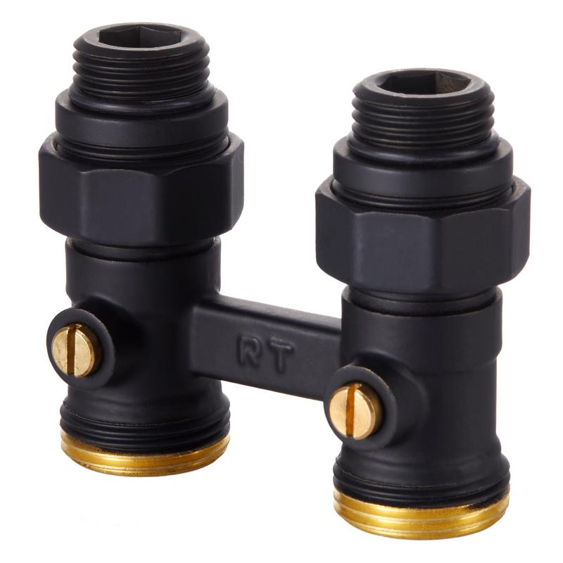 узел нижнего подключения прямой 1/2дюймх3/4дюйм ek черн. royal thermo нс-1559439 от BTSprom.by