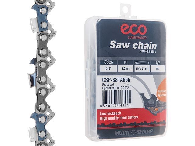 цепь 37 см 15" 3/8" 1.6 мм 56 зв. 38ta (в пласт. боксе) eco csp-38ta656 от BTSprom.by