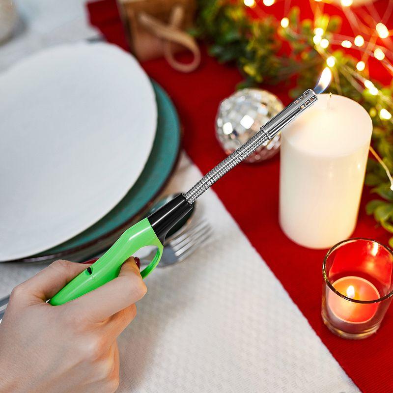  Пьезозажигалка газовая СК-302W бытовая с классическим пламенем многоразовая с гибким стержнем зел. СОКОЛ 61-0965 фото в каталоге от BTSprom.by