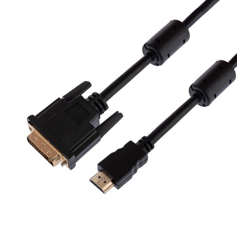шнур hdmi - dvi-d gold 5м с фильтрами rexant 17-6306 от BTSprom.by