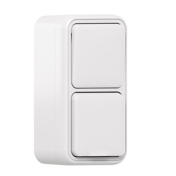 блок оп розетка и выключатель 1-кл. проходной винтовые клеммы бел. бронто ekf bt1-blw-211 от BTSprom.by