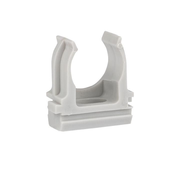 держатель для труб (клипса) d20мм сер. (уп.100шт) plast ekf derj-z-20n от BTSprom.by