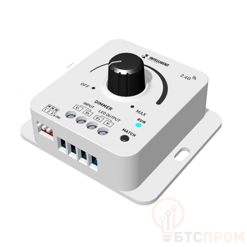  Диммер SMART-PWM-101-32-DIM-SUF (12-48В 1х8А 2.4G) IP20 пластик INTELLIGENT ARLIGHT 050417 фото в каталоге от BTSprom.by