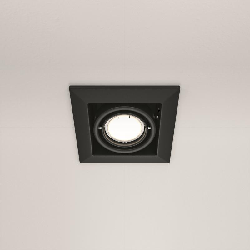  Светильник Metal Modern 1х10Вт GU10 встраив. Maytoni DL008-2-01-B фото в каталоге от BTSprom.by