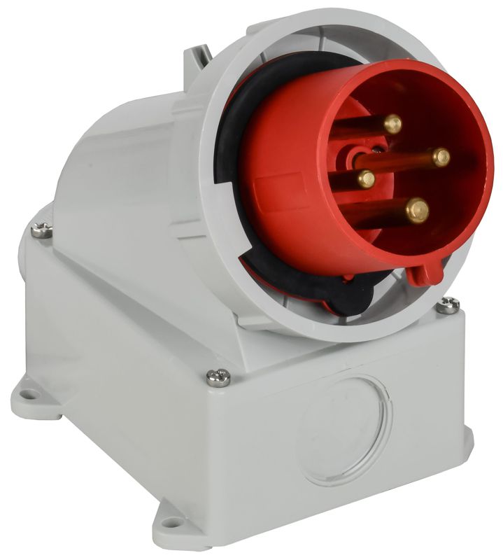 вилка стационарная сси-5242 32а 6ч 380в 3p+pe ip67 iek psr52-032-4-0-67 от BTSprom.by