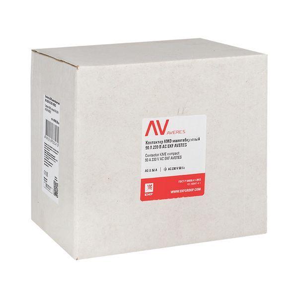  Контактор КМЭ 90А кат. 400В AC AVERES EKF ctr-s-90-00-400-av фото в каталоге от BTSprom.by