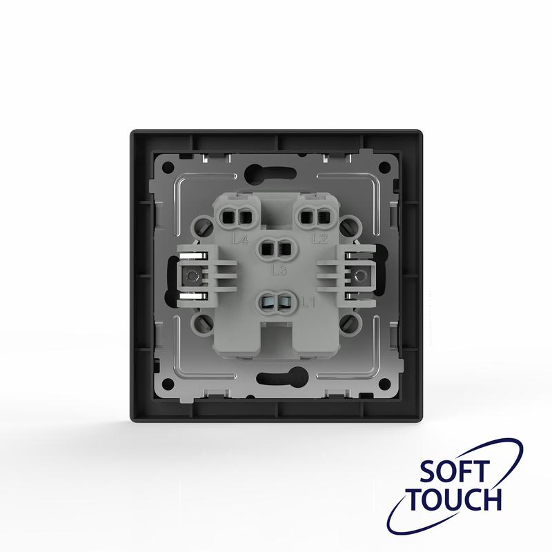  Переключатель перекрестный 1-кл. СП Pixel IP20 механизм карбон TOKOV ELECTRIC TKE-PX-P1R-C14 фото в каталоге от BTSprom.by