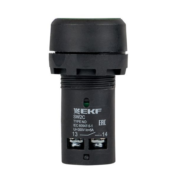  Кнопка SW2C-11 с фиксацией зел. NO+NC PROxima EKF sw2c-11f-g фото в каталоге от BTSprom.by