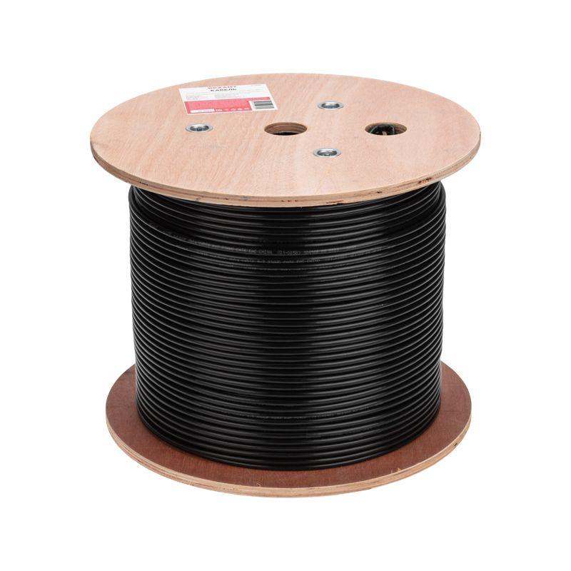  Кабель витая пара U/UTP кат.6 PE 4PR 23AWG OUTDOOR SOLID черн. (уп.305м) Rexant 01-0058 фото в каталоге от BTSprom.by