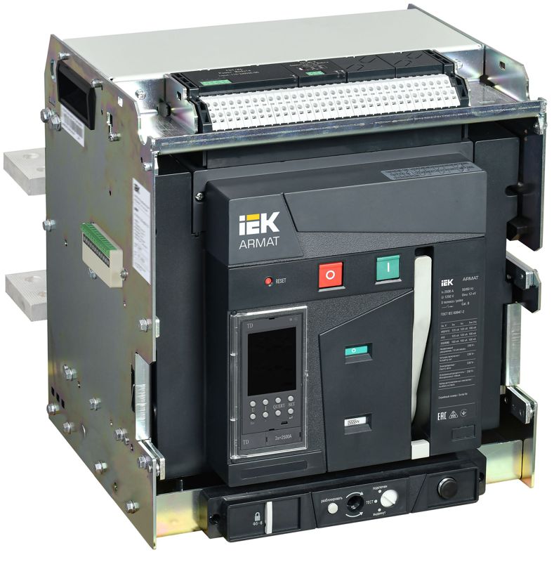 выключатель автоматический воздушный 3п f 2500а 125ка td выдвижн. с комплектом аксессуаров armat iek ar-acb-3vf-125-2500a-tdcf от BTSprom.by