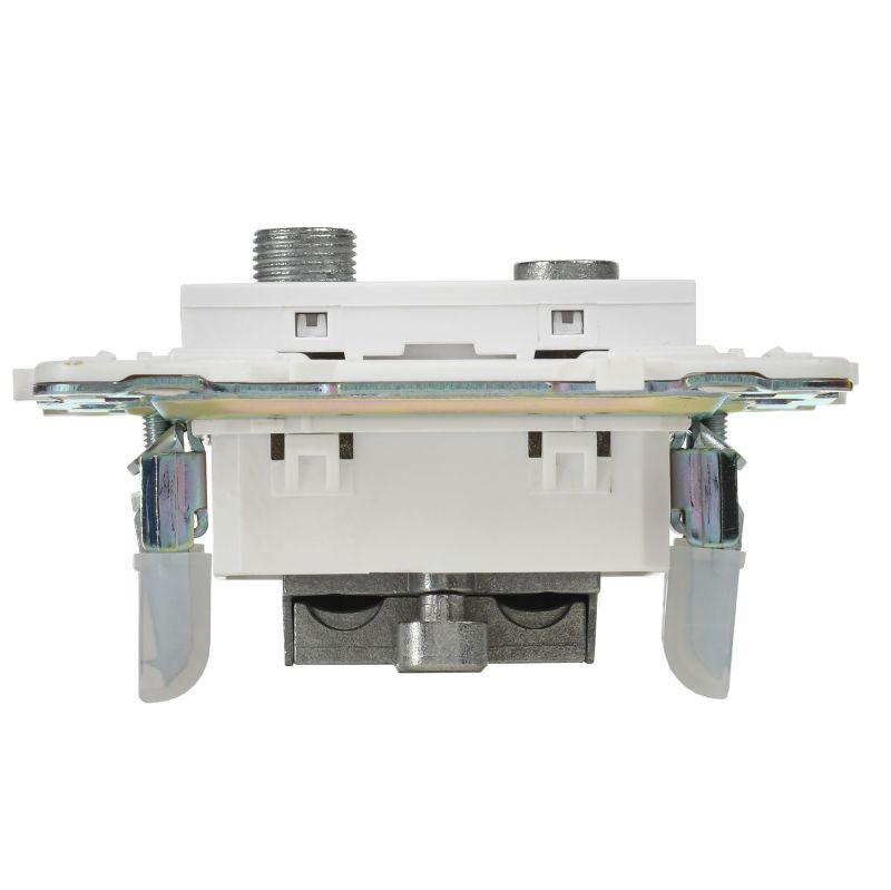  Розетка двойная TV+SAT SKANDY SK-A13W арктич. бел. IEK SK-AF20-O-K01 фото в каталоге от BTSprom.by