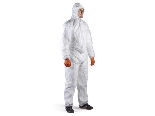 защитный комбинезон jpc-100 (р-р xxl), jeta safety (jpc100 – легкий защитный комбинезон из полипропилена (40 г/м) с капюшоном. в уп 50 шт. р-р: xxl) jpc-100-xxl от BTSprom.by