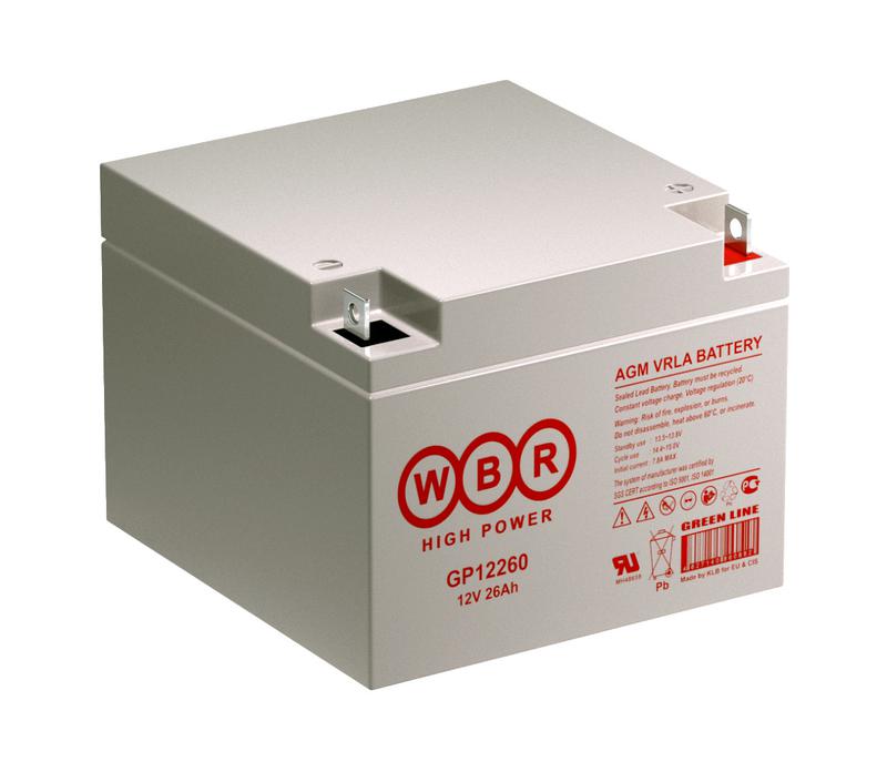  Аккумулятор 12В 26А.ч WBR GP12260 WBR фото в каталоге от BTSprom.by