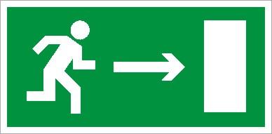 наклейка пэу 002 "выход направо" (335х190) mercury пиктограмма ст 2502002530 от BTSprom.by