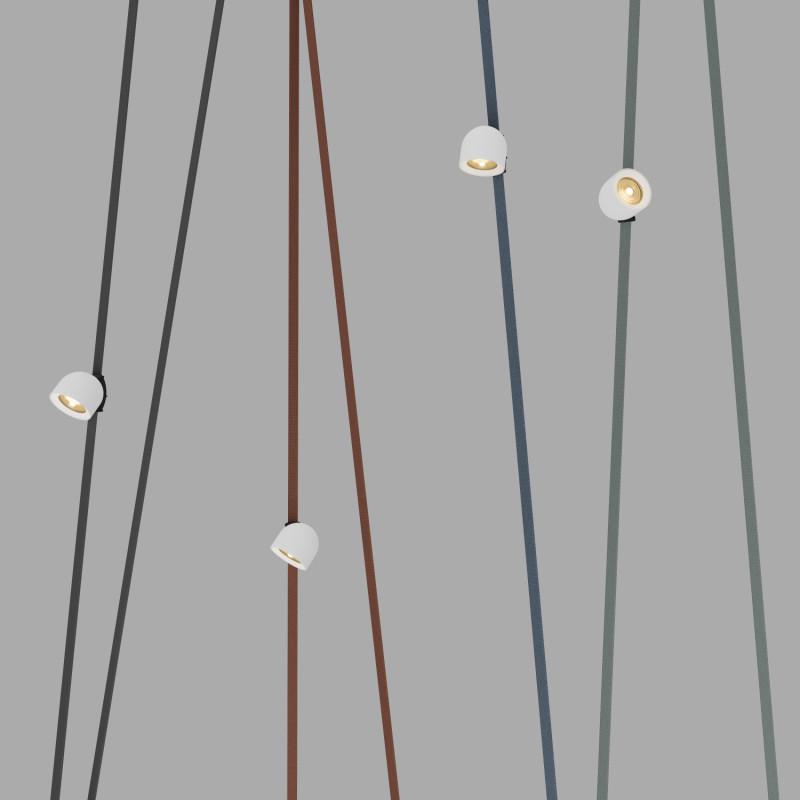  Светильник для трека-ремня Belty Spot 12Вт 3000К IP20 48В DC 100х107мм RA90 38град. поворотн. со светодиодом алюм. бел. с черн. DENKIRS 760228 фото в каталоге от BTSprom.by