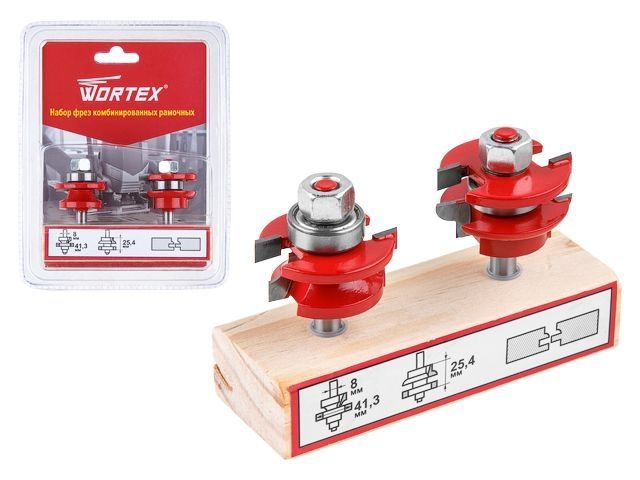набор фрез комбинированных рамочных 41х25 мм wortex 0318095 от BTSprom.by