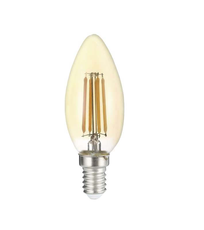 лампа светодиодная филаментная pled omni 6вт c35 3000к тепл. бел. e14 230в/50гц gold jazzway 5020634 от BTSprom.by