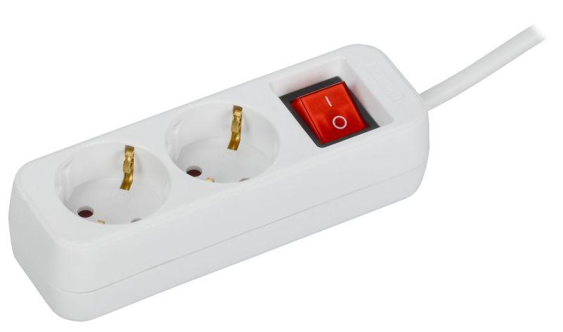 удлинитель 2х5м 10а у02к пвс 3х1 бел. uma iek um-yp10-10-02-05-zk-k01 от BTSprom.by