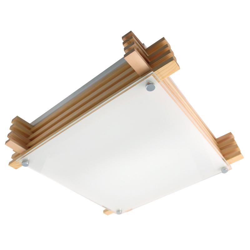 светильник нпб 01-2х60-501 "токио" 410х410 60вт e27 ip20 прозр. матов./сосна (инд. упак.) элетех 1005205997 от BTSprom.by