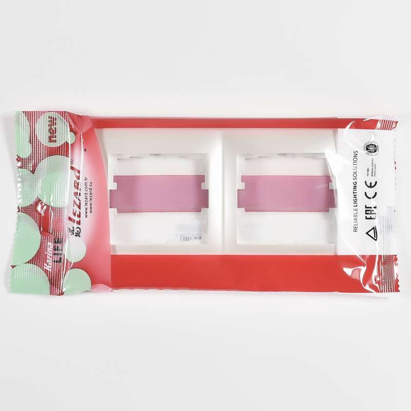  Рамка 2-м Karina Life горизонт. жемчуж./бел. перламутр LEZARD 708-3000-147 фото в каталоге от BTSprom.by