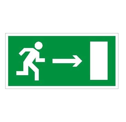 пиктограмма "выход направо" пэу 002 250х115 sirah ст 2502001860 от BTSprom.by