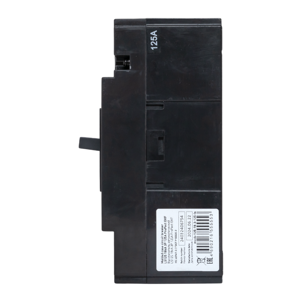  Выключатель автоматический 3п 125А 18кА LS125 ProPact EKF mccb-125-18-3-125-ls фото в каталоге от BTSprom.by