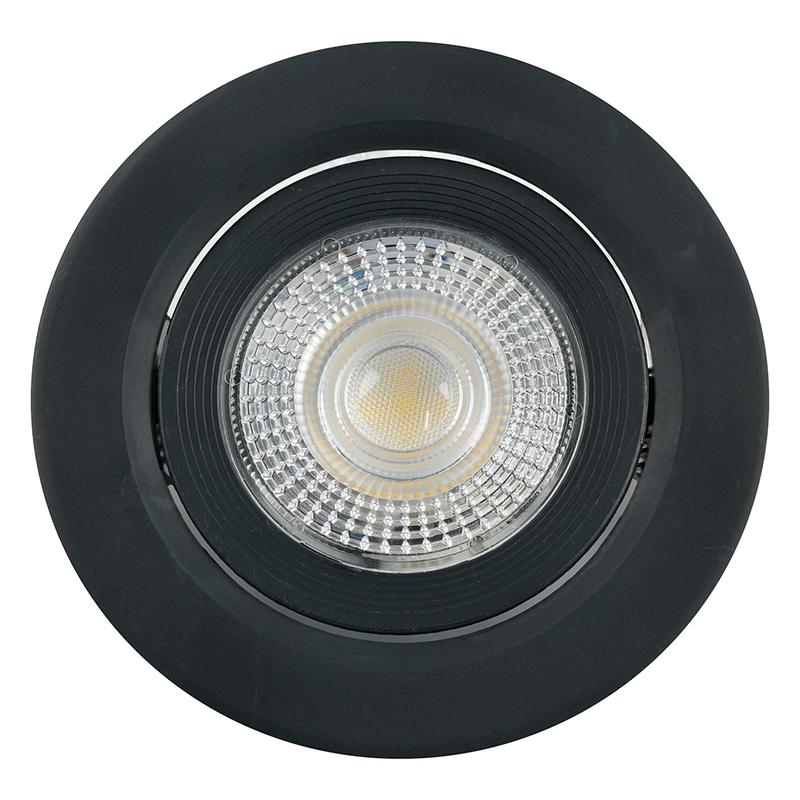 светильник светодиодный встраиваемый 7вт 4000к 560лм черн. "круг" al540 feron 52050 от BTSprom.by