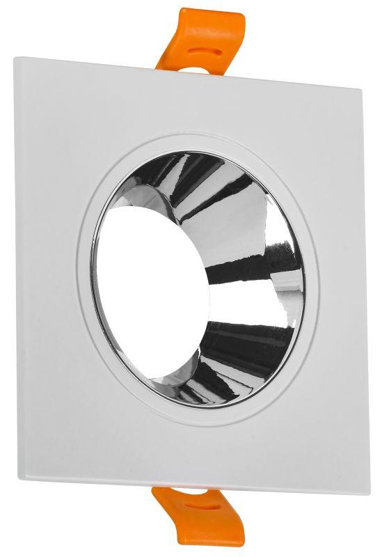 светильник 4107 встраиваемый поворотный gu10 бел./хром пласт. iek lt-uvb0-4107-gu10-1-k23 от BTSprom.by