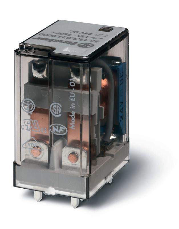 реле миниатюрное силовое электромеханич. монтаж на печатную плату 2co 12а agcdo 120в ac rti опции: нет finder 564281202000 от BTSprom.by