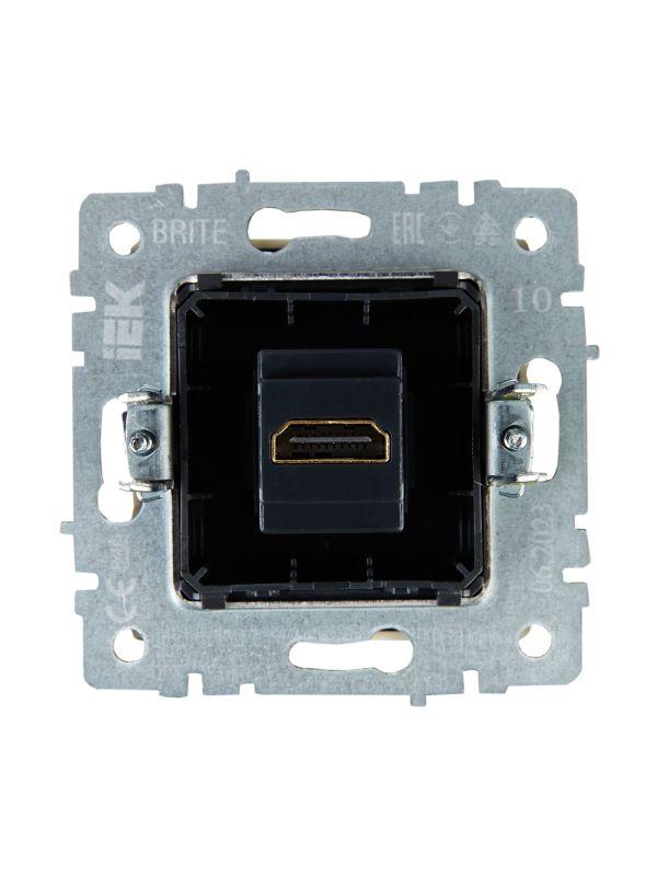  Розетка СП BRITE HDMI РHDMI-0-БрКр механизм беж. IEK BR-H10-K10 фото в каталоге от BTSprom.by