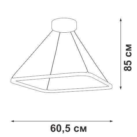  Светильник светодиодный LED 44Вт 3000К Vitaluce V04660-03/1S фото в каталоге от BTSprom.by