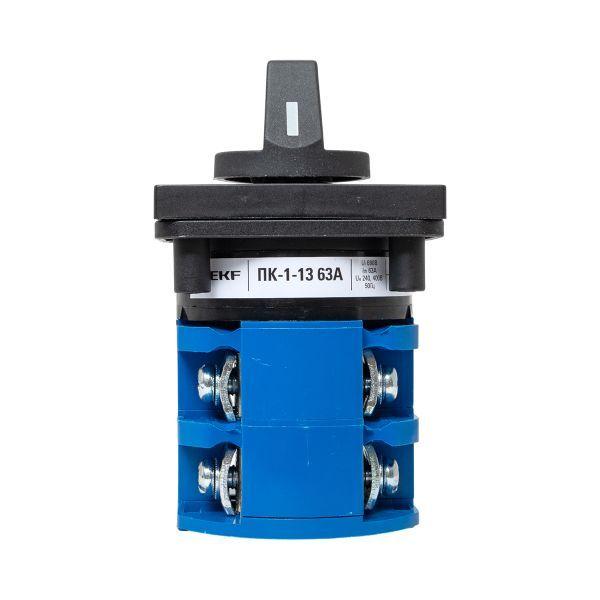  Переключатель кулачковый ПК-1-13 3П 63А "0-1" EKF pk-1-13-63 фото в каталоге от BTSprom.by