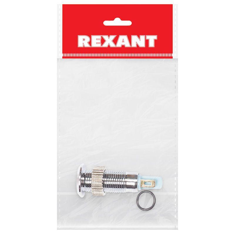 индикатор металл. d8 220в подсветка желт. led rexant 36-4722 от BTSprom.by