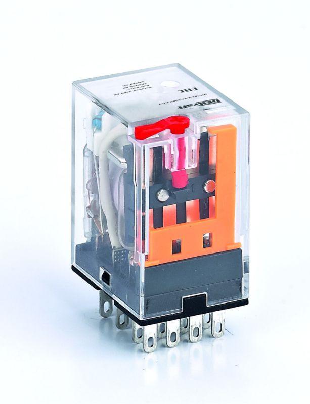 реле промежуточное пр-102 3а 6в ac 4 конт. с led-индикацией и test фукц. dekraft 23817dek от BTSprom.by