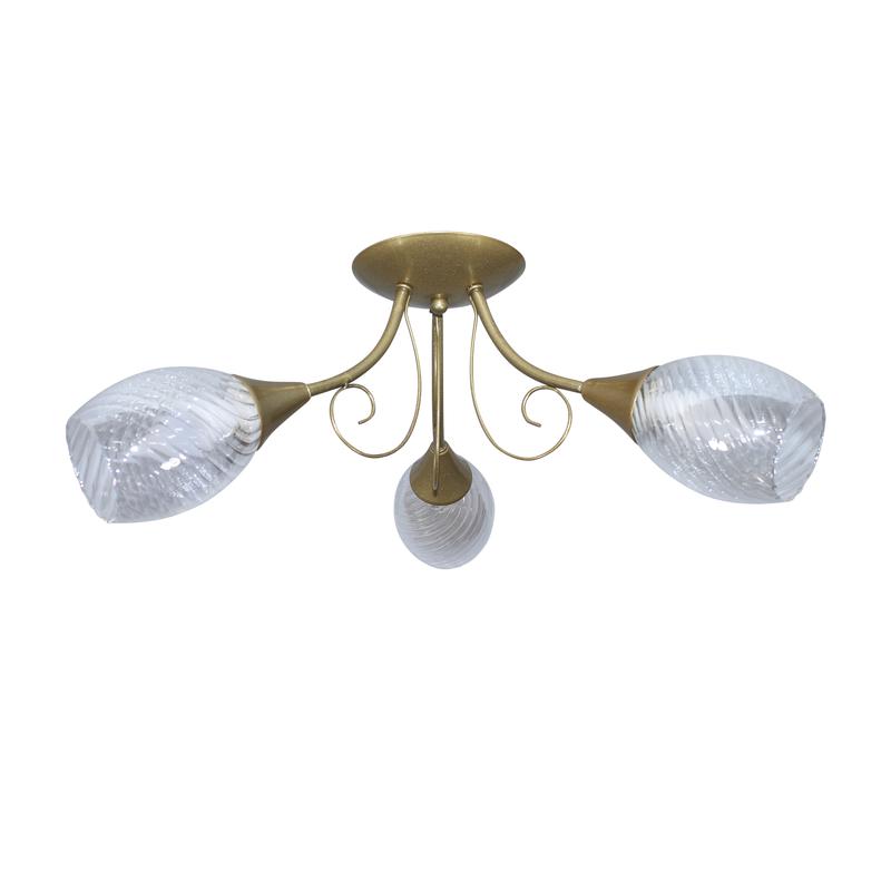 светильник "веста" 131 (плафон 8826) нпб 01-3х60-175 e14 (им) зол. элетех 1005405457 от BTSprom.by